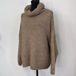 Stickad Tröja Halvpolo MOCCA