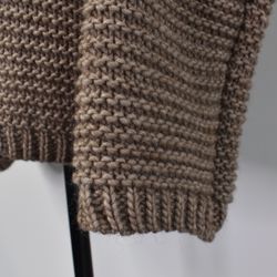 Stickad Tröja Halvpolo MOCCA