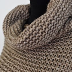 Stickad Tröja Halvpolo MOCCA