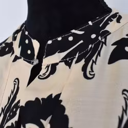 Klänning Sofie Mönstrad BEIGE/SVART - Marta du Chateau