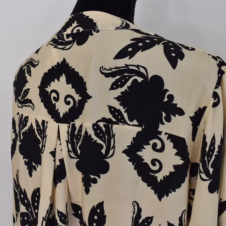 Klänning Sofie Mönstrad BEIGE/SVART - Marta du Chateau