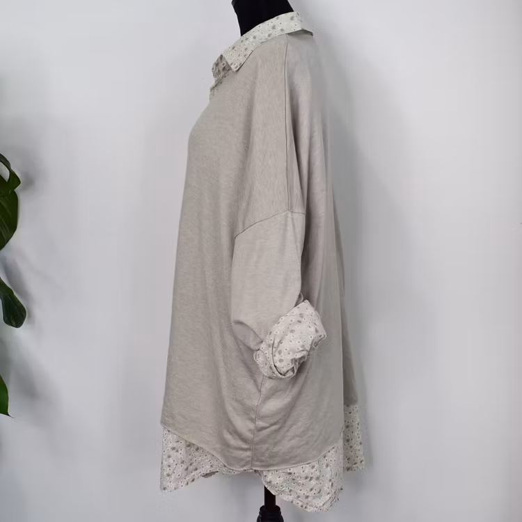 Set Skjorta och Tröja BEIGE