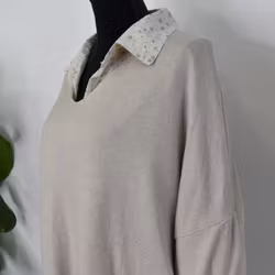 Set Skjorta och Tröja BEIGE