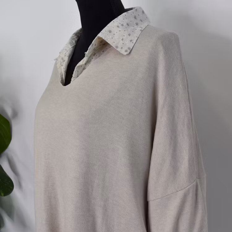 Set Skjorta och Tröja BEIGE