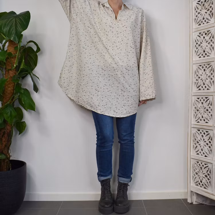 Set Skjorta och Tröja BEIGE