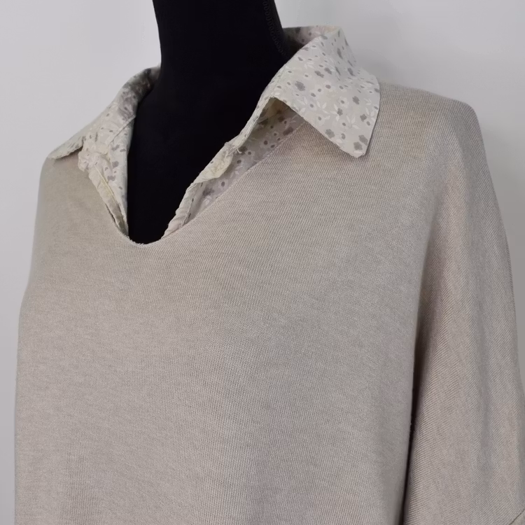 Set Skjorta och Tröja BEIGE