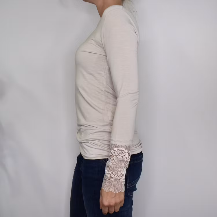 Bastopp med Spets BEIGE - Marta du Chateau