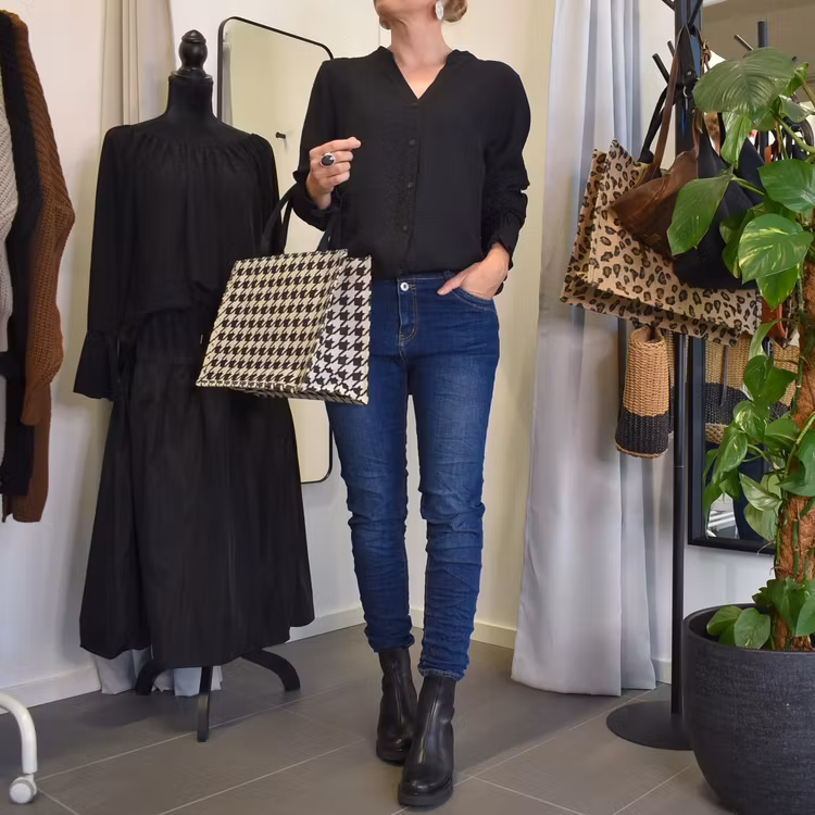 Shopper Dogtooth BEIGE