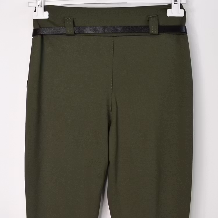 Leggings med Fickor och Skärp KAKI