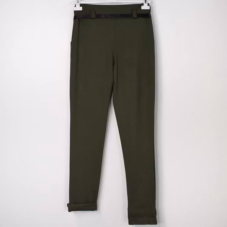 Leggings med Fickor och Skärp KAKI