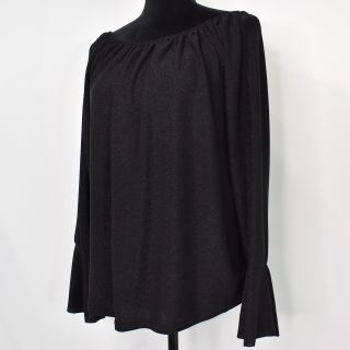Blus Alexandra Glitter SVART - Marta du Chateau