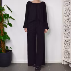 Vid Byxa Glitter SVART - Marta du Chateau