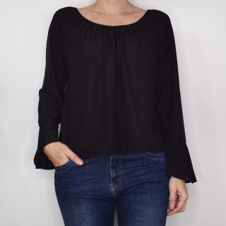 Blus Alexandra Glitter SVART - Marta du Chateau