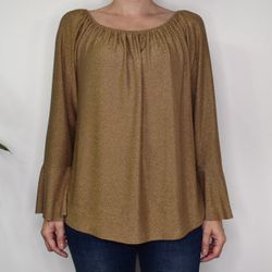 Blus Alexandra Glitter CAMELLO - Marta du Chateau
