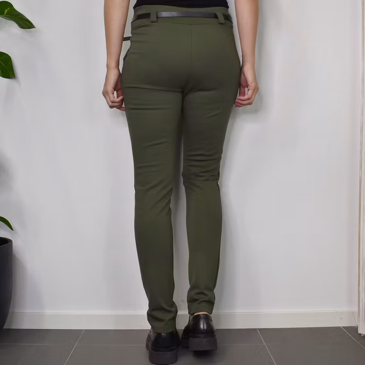 Leggings med Fickor och Skärp KAKI