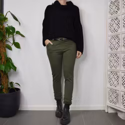 Leggings med Fickor och Skärp KAKI