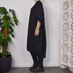 Sweatshirt-klänning Marian SVART - Marta du Chateau
