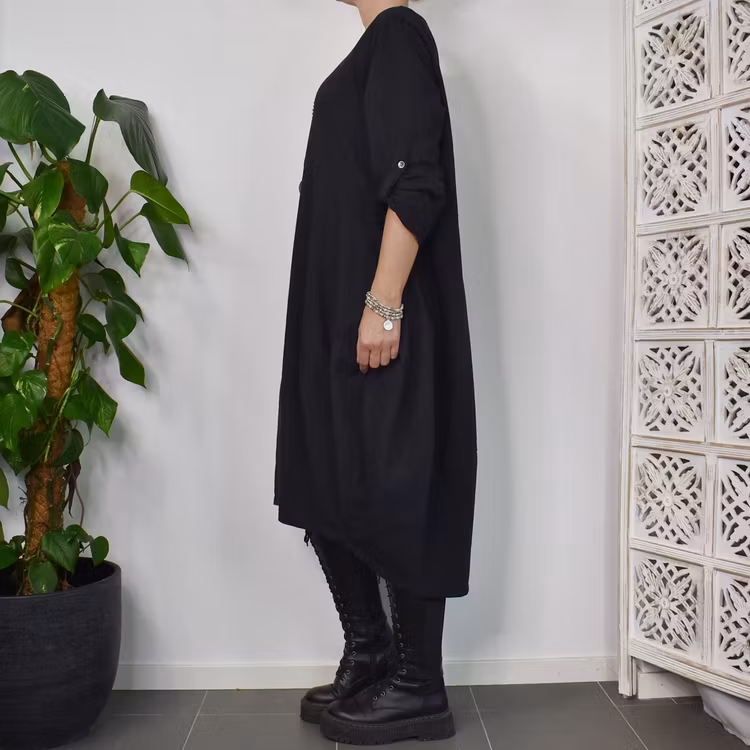 Sweatshirt-klänning Marian SVART - Marta du Chateau