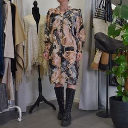 Klänning Eva Mönstrad MULTI - Marta du Chateau
