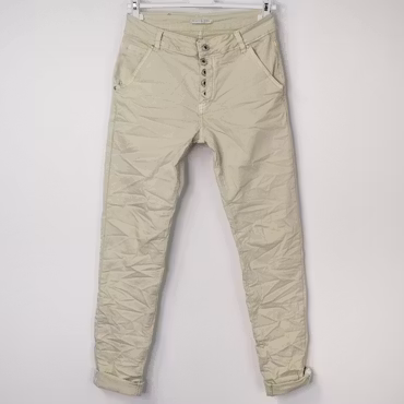 Jeans med revär BEIGE - Place du Jour