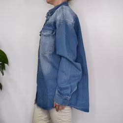 Skjortjacka Denim Over Sized BLÅ - 3D Denim