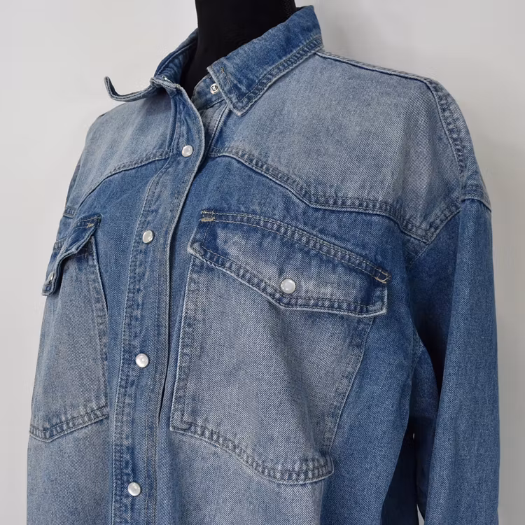 Skjortjacka Denim Over Sized BLÅ - 3D Denim