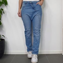 Jeans Baggy LJUS BLÅ - 3D Denim