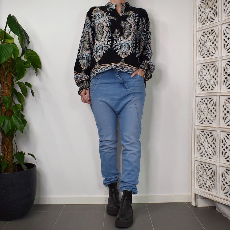 Jeans Baggy LJUS BLÅ - 3D Denim
