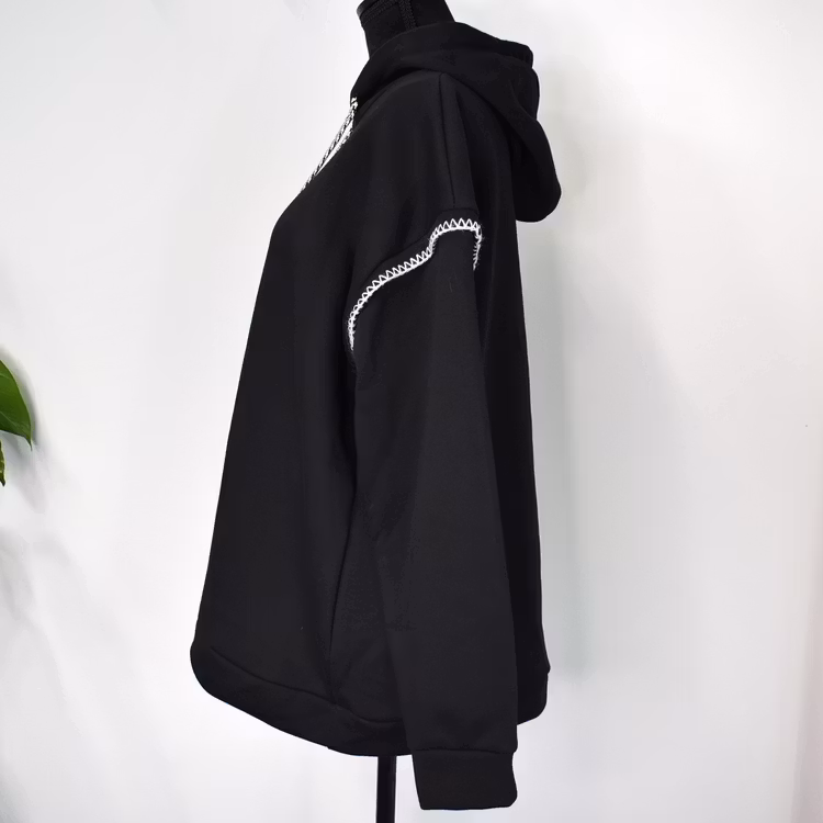 Hoodie Audrey Over Sized SVART - Marta du Chateau