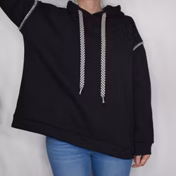 Hoodie Audrey Over Sized SVART - Marta du Chateau