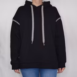Hoodie Audrey Over Sized SVART - Marta du Chateau