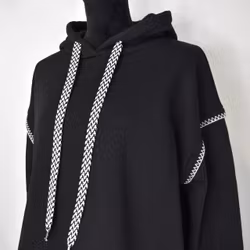 Hoodie Audrey Over Sized SVART - Marta du Chateau