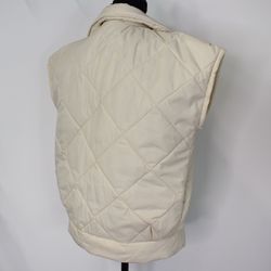 Vadderad Väst Quiltad BEIGE