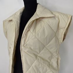 Vadderad Väst Quiltad BEIGE
