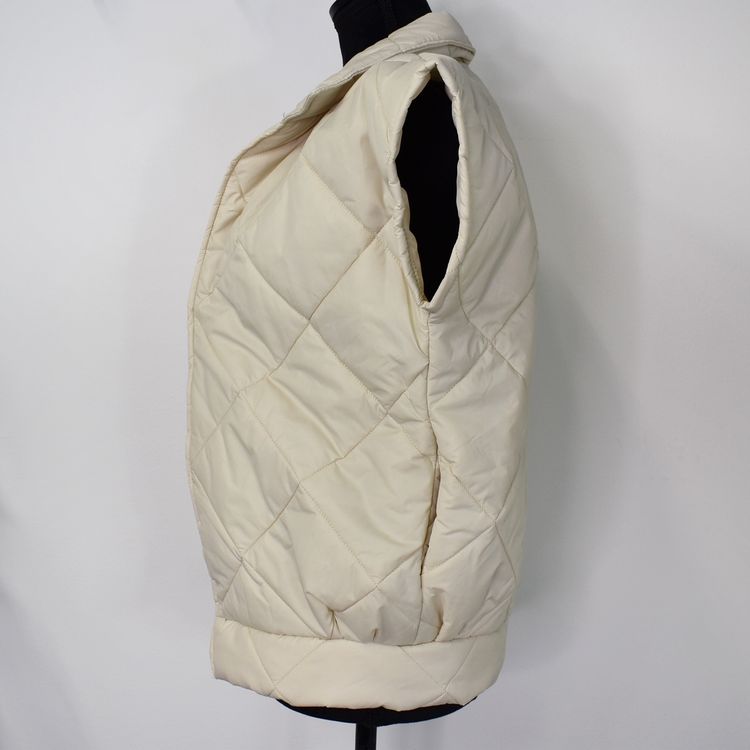 Vadderad Väst Quiltad BEIGE