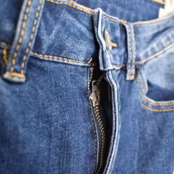 Jeanskjol med Slits MÖRK BLÅ - 3D Denim