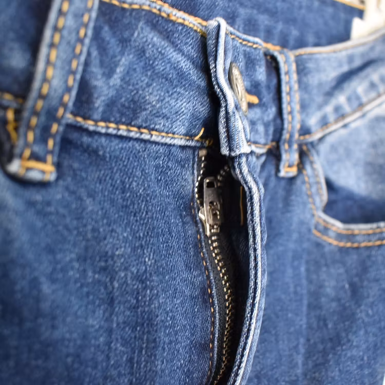 Jeanskjol med Slits MÖRK BLÅ - 3D Denim