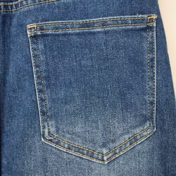 Jeanskjol med Slits MÖRK BLÅ - 3D Denim