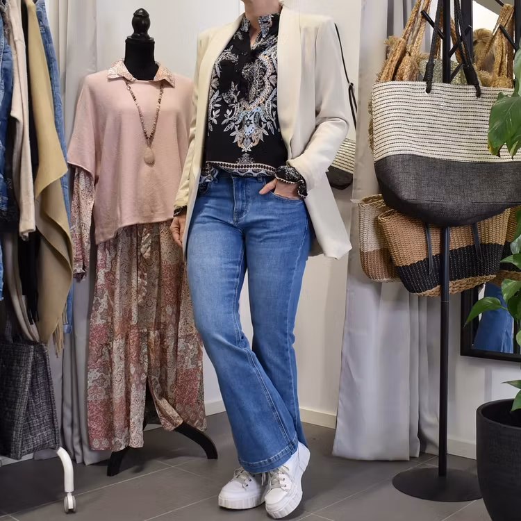 Jeans Flare BLÅ - 3D Denim