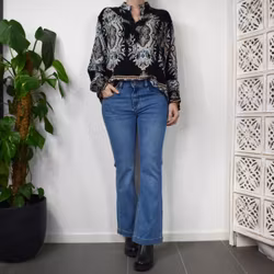 Jeans Flare BLÅ - 3D Denim