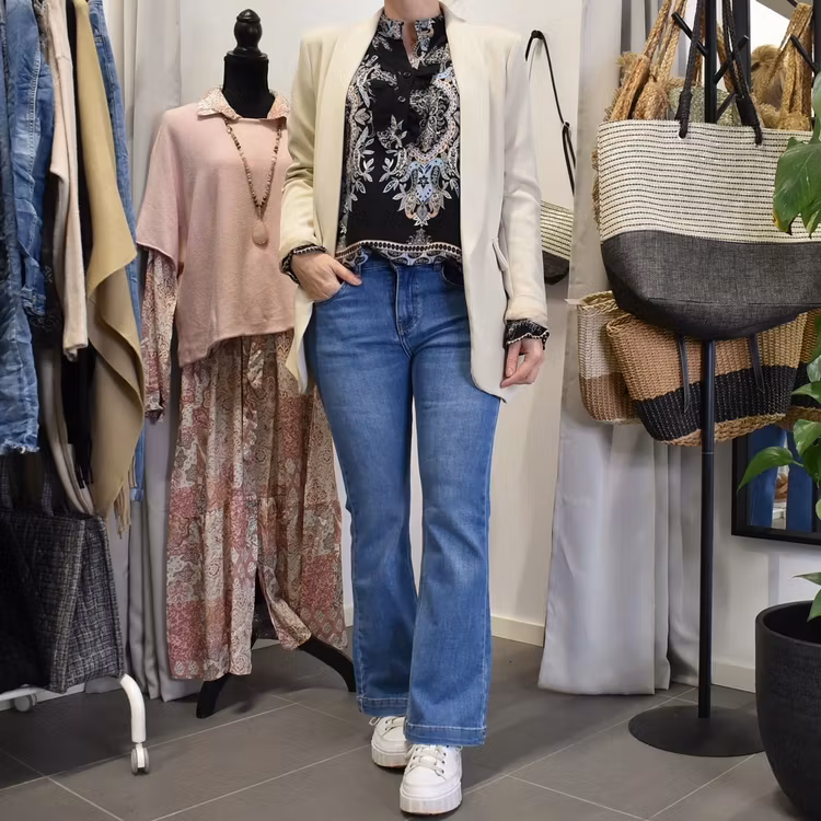 Jeans Flare BLÅ - 3D Denim