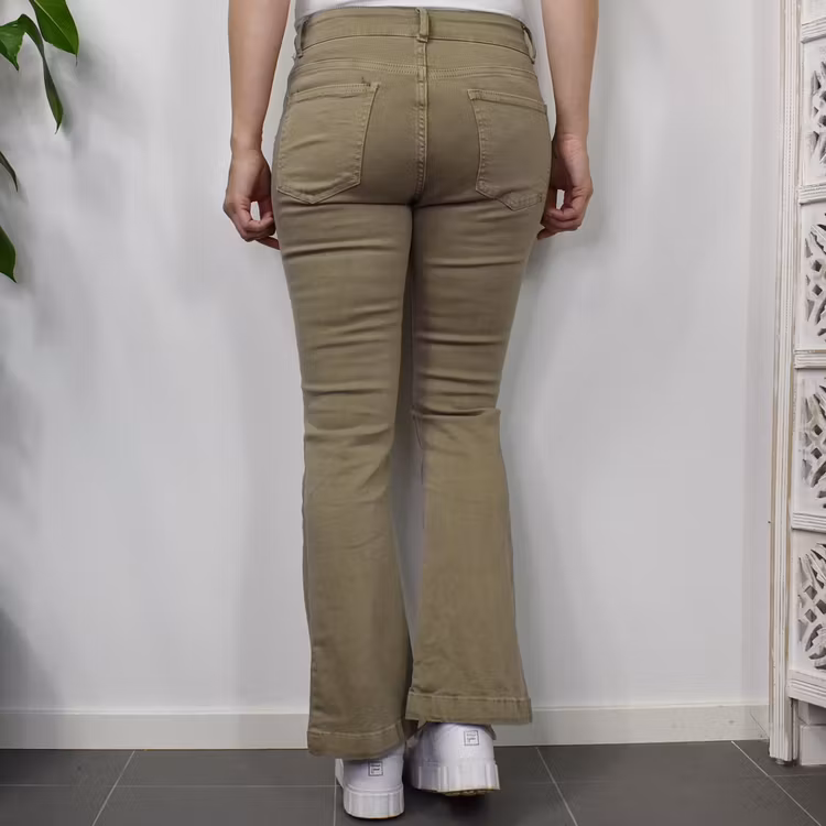 Jeans Flare BEIGE SCURO - 3D Denim