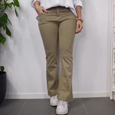 Jeans Flare BEIGE SCURO - 3D Denim