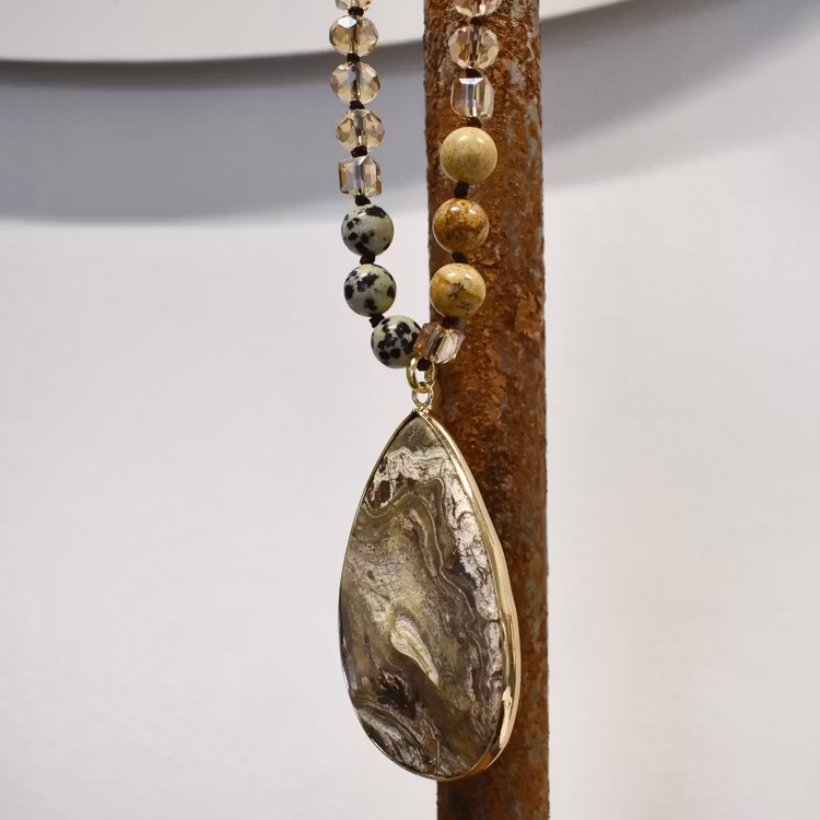 Halsband Penelope BEIGE - The Moshi