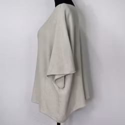 Stickad Ponchotröja BEIGE