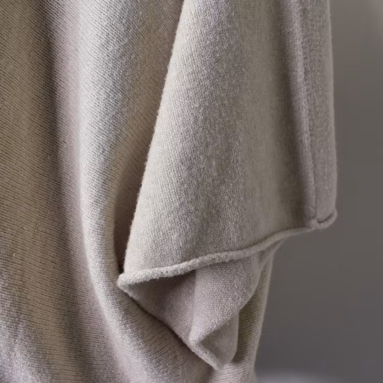 Stickad Ponchotröja BEIGE