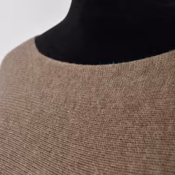 Stickad Ponchotröja TAUPE