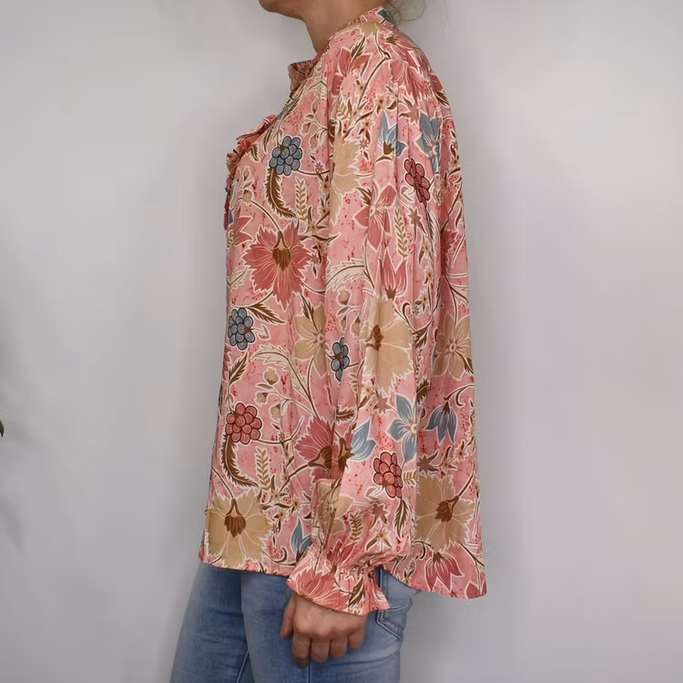 Blus Aya Blommig ROSA - Marta du Chateau