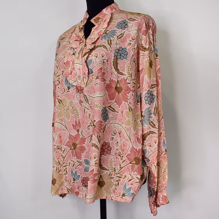 Blus Aya Blommig ROSA - Marta du Chateau