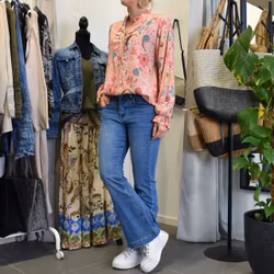 Blus Aya Blommig ROSA - Marta du Chateau